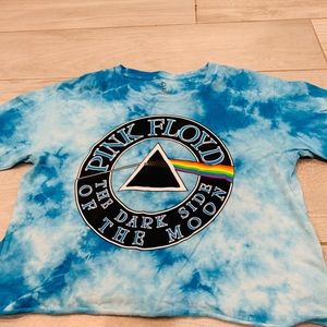 Blue Tie Dye PINK FLOYD tee shirt